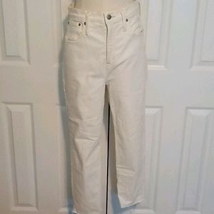 Madewell Classic Straight Jeans in Tile White